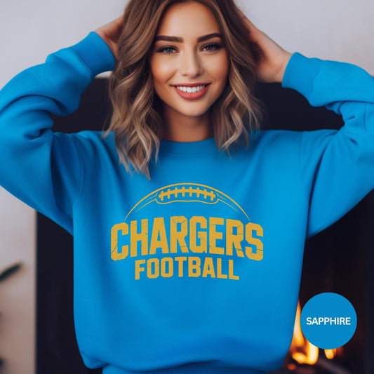 Chargers Football Vintage Sweatshirt, Retro, Trendy, Unisex Football Shirt, Game Day, Sports Fan Gift, LA, CA