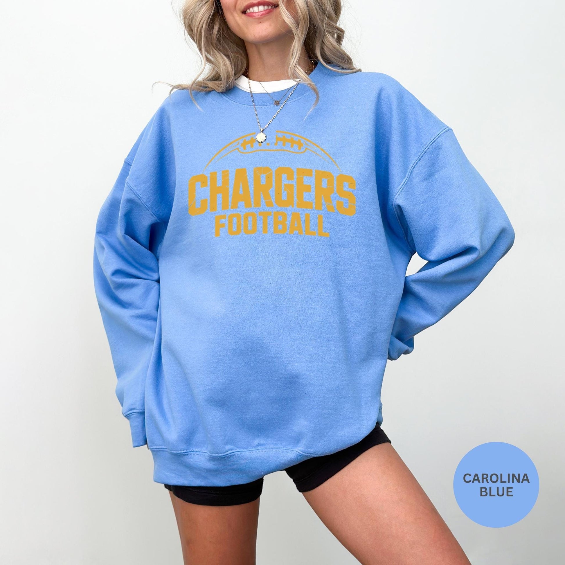 Chargers Football Vintage Sweatshirt, Retro, Trendy, Unisex Football Shirt, Game Day, Sports Fan Gift, LA, CA