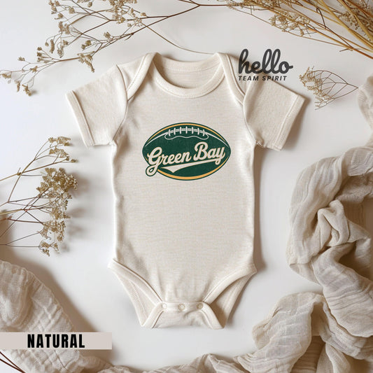 Green Bay Football Onesie, Toddler, Youth, Adult Shirts, Football Team, Kids Game Day T-Shirt