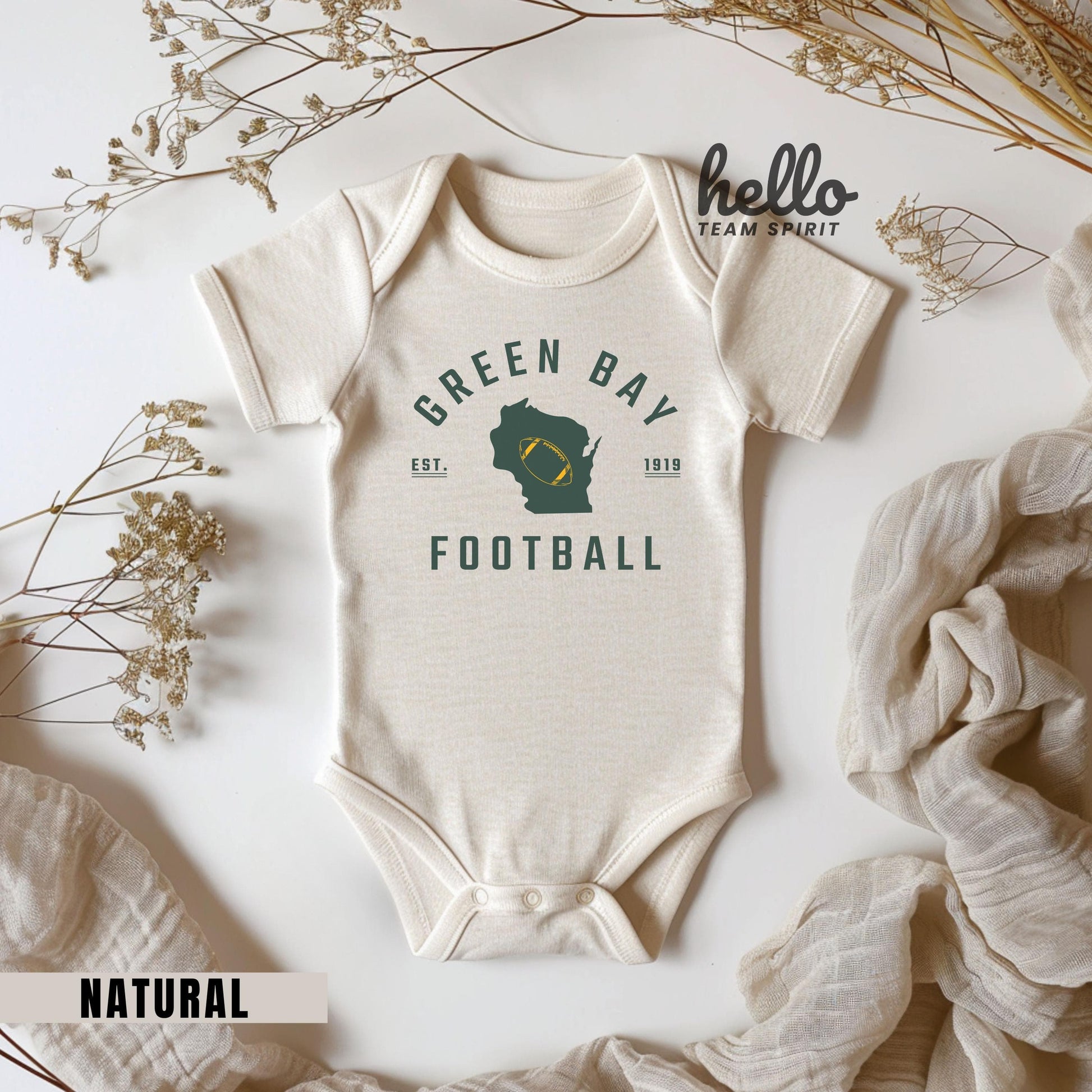 Green Bay Football Onesie, Toddler, Youth, Adult Shirts, Football Team, Kids Game Day T-Shirt