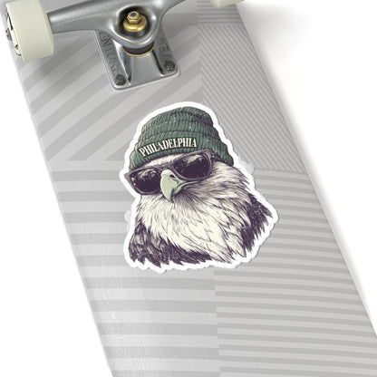 Philly Football Eagle Vinyl Sticker: Weatherproof Philadelphia Fan Decal