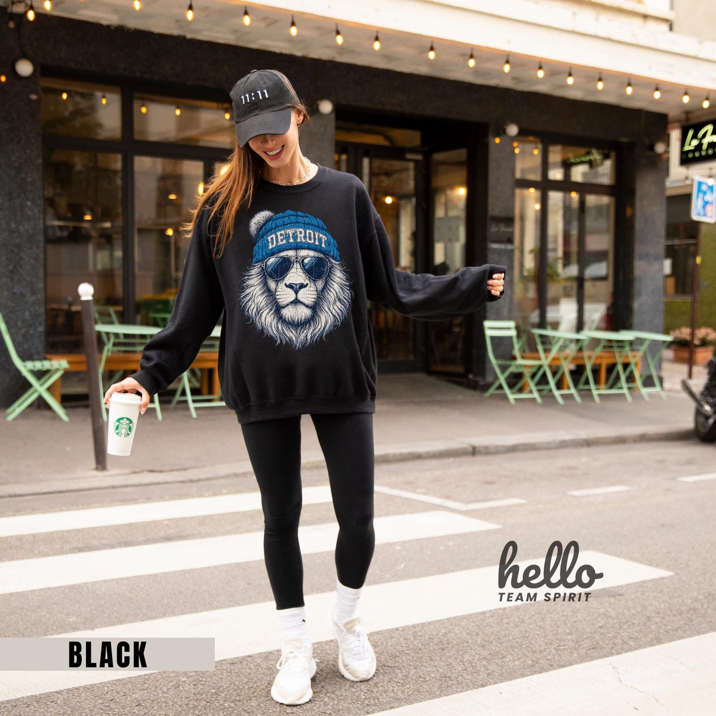 Vintage Detroit Football Sweatshirt: Lion Mascot Game Day Tee