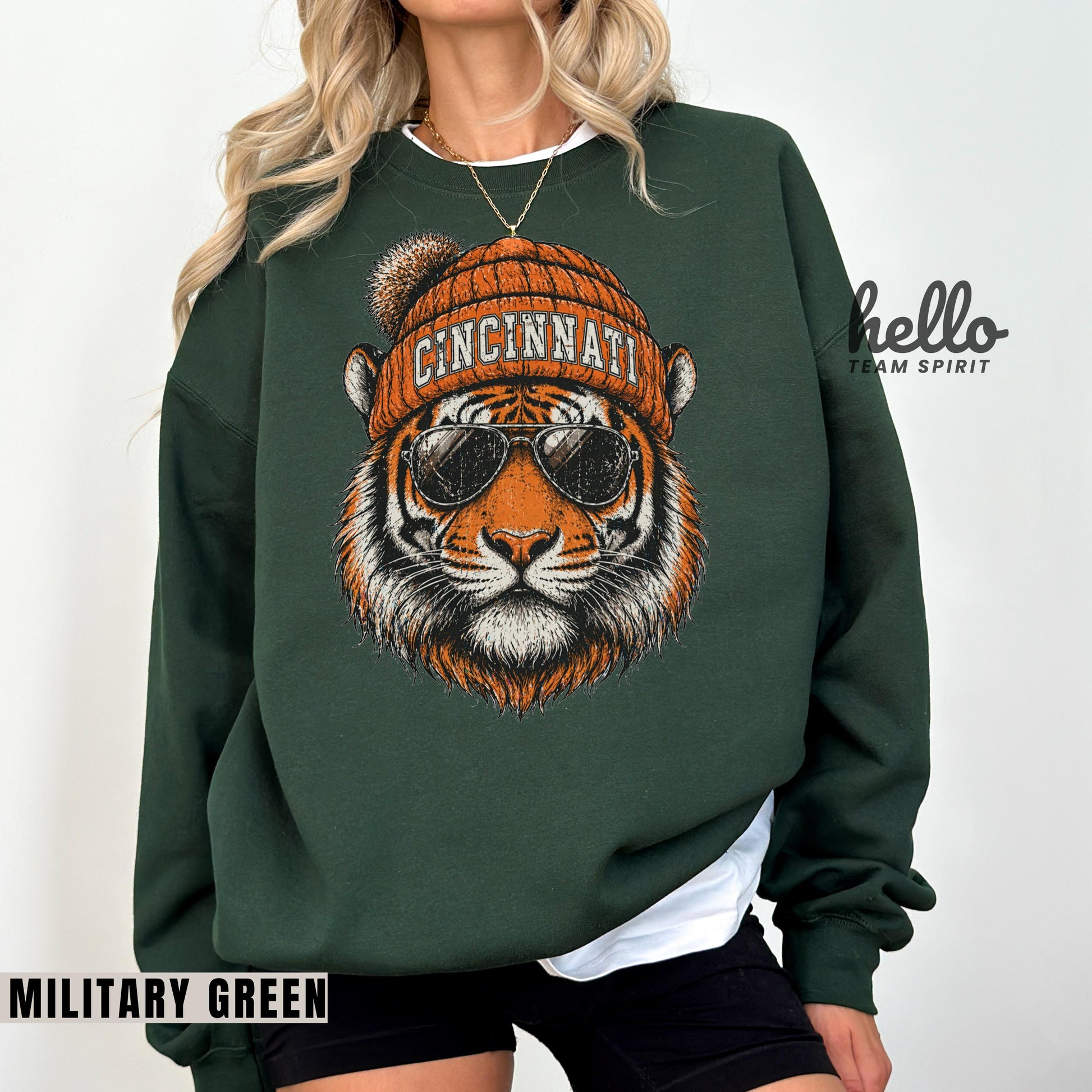 front-GILDAN-Military Green