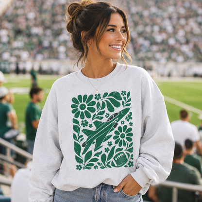 New York Boho Football Graphic Sweatshirt